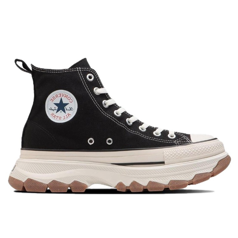 Converse Chuck Taylor All Star Trekwave High Top Canvas Shoes Black Gum Rugged Platform Sole Elevated Unisex Casual Sneakers