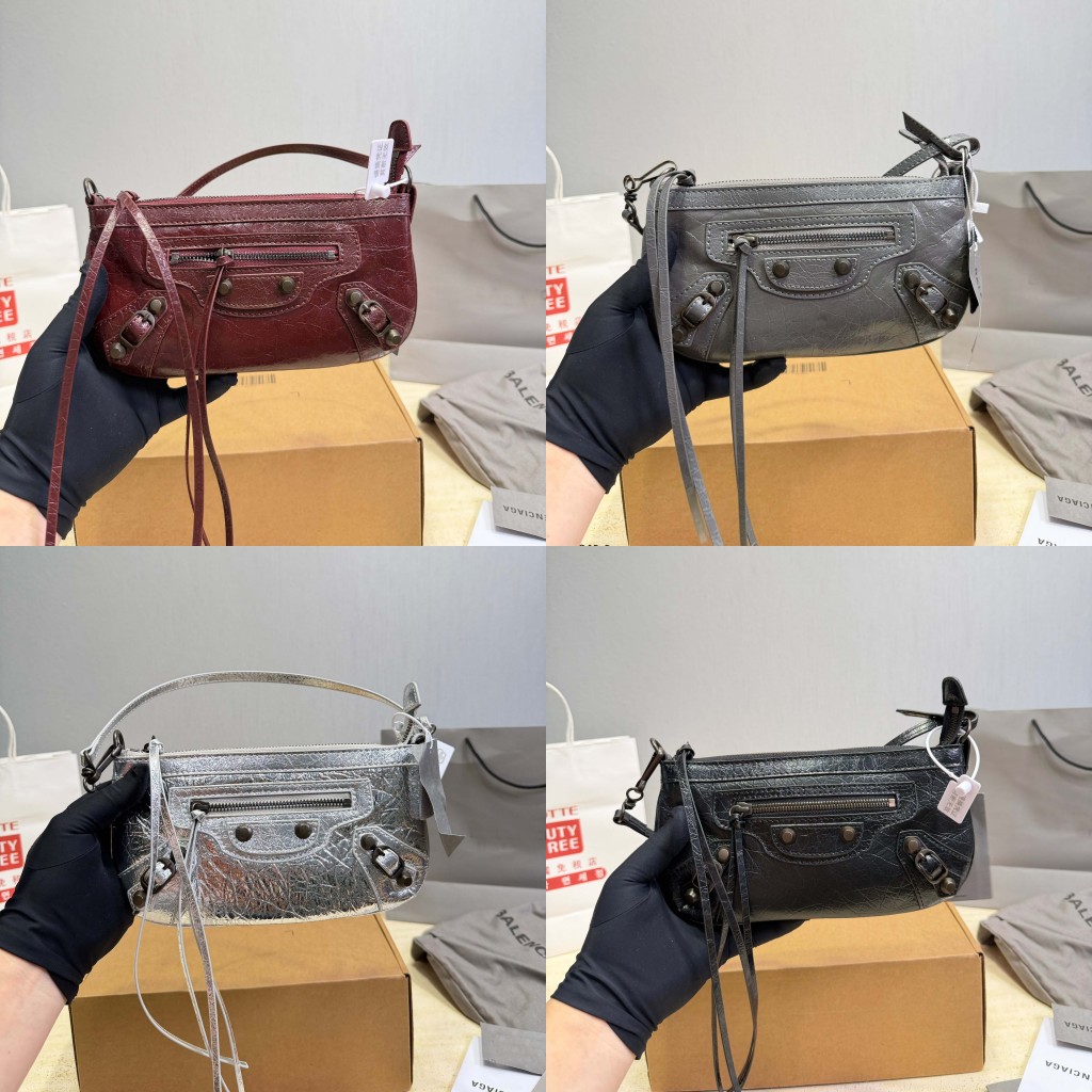 10A top hight quality le city bag Designer Motorcycle Suede Tote Bag Tassel Rivets Handbag Large Shoulder Bags Calfskin Leather lady Mutil Color