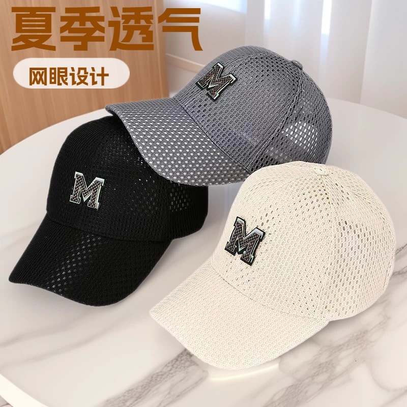 Luxury Cap Brand Designer Hat Summer Breathable Mesh Baseball With Letter M, Offering Sun Protection Shade, A Versatile Fashionable Outdoor Sports C