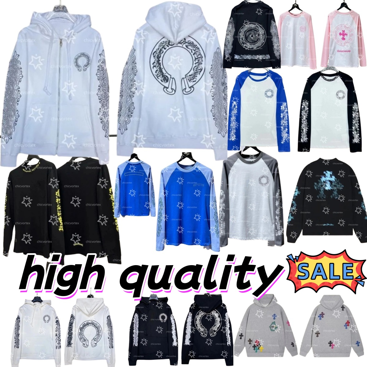 Chromesss mens hoodie designer hoodies heart hoodie heartlong sleeve hoodie pullover sanskrit hip hop printed hooded sweatshirts cardigan men women