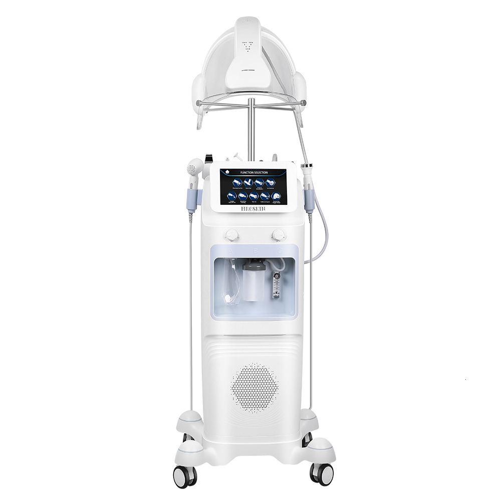 New Model 9 In 1 Face Dermabrasion Visual Bubble Cleansing Cosmic Star Microdermabrasion + PDT LED 7 Colors Beauty Instrument Face Lift Wrinkle Remo