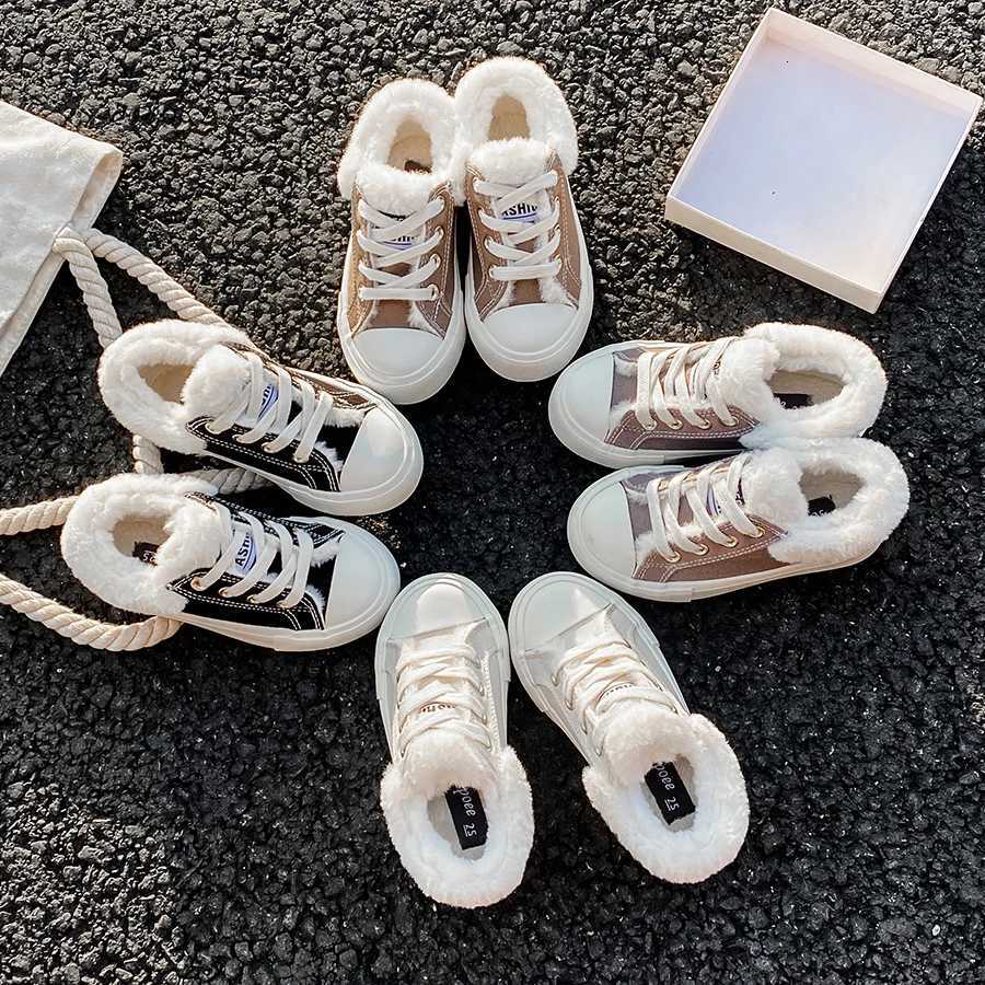 2191 Boys and girls' thick warm cotton shoes soft soled breathable children's shoes winter new children's snow boots X260917