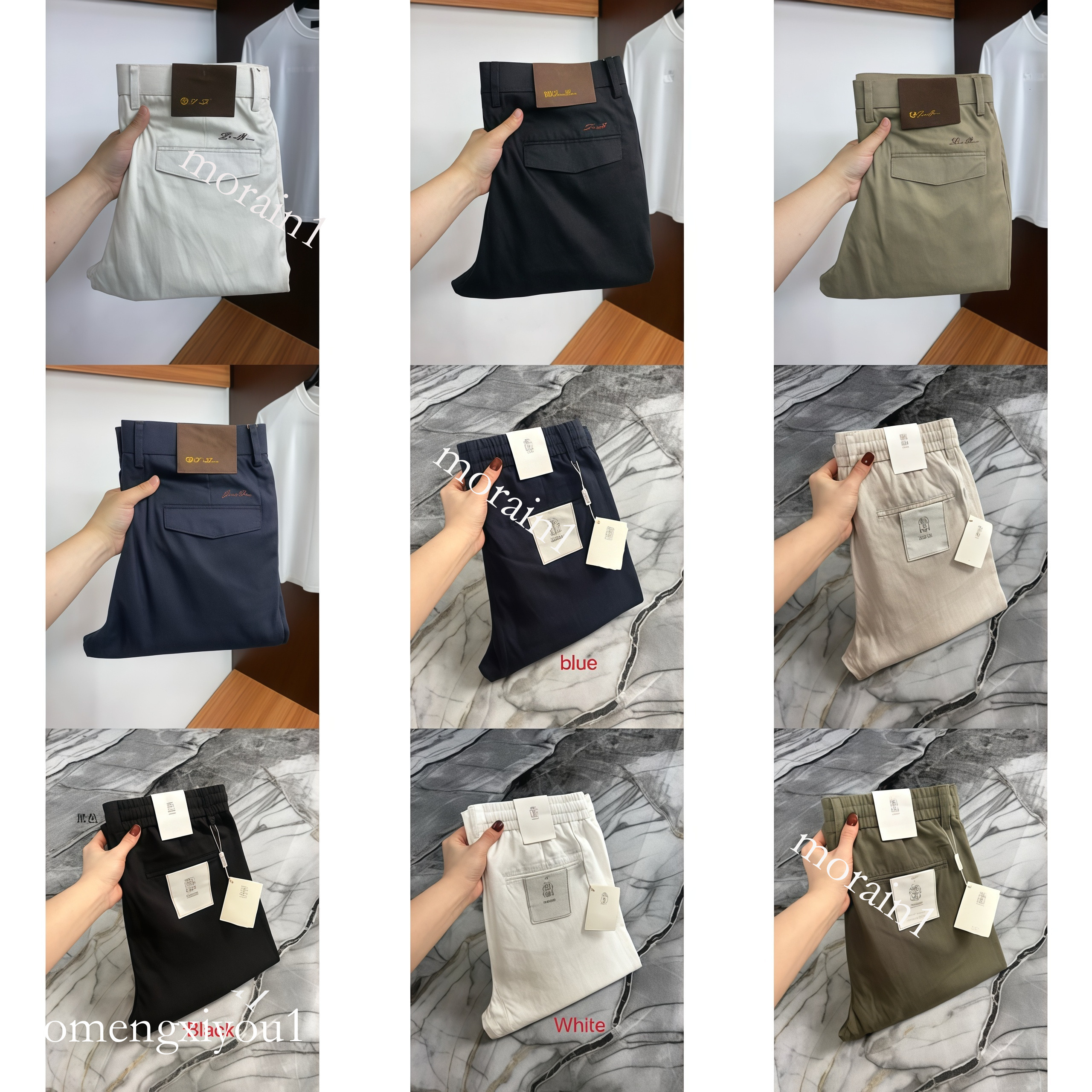 Designer trousers men's casual pants summer linen fabric high quality casual pants comfortable and breathable long pants a staple for workplace