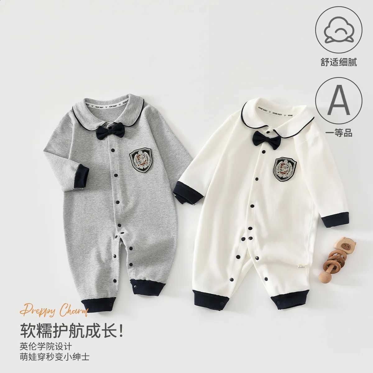 Rper Cotton Baby First Boys Birthday Outfit Cute Newborn Jumpsuit for Infant OverallsW260917
