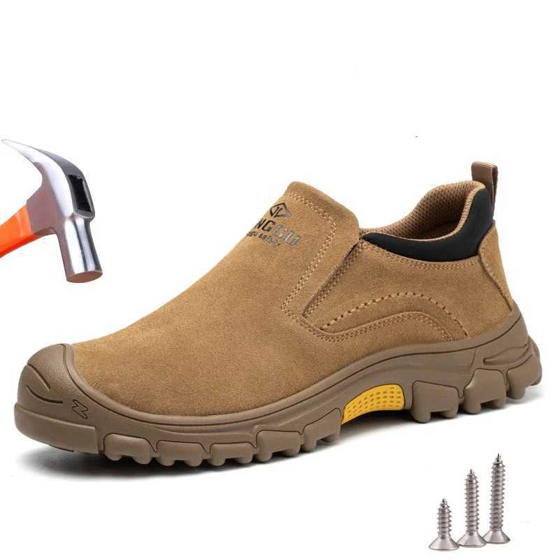 Welder Work Safety Shoes Men Cow Leather Steel Toe Shoes Breathable Indestructible Kevlar Insole Protective Safety Boots Q260916