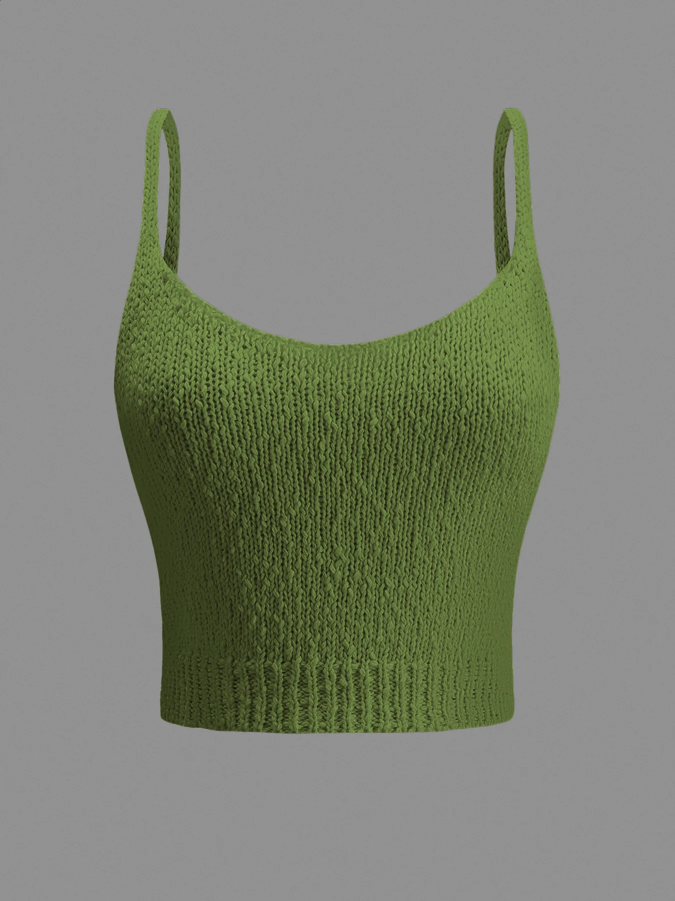 Women Sexy Spaghetti Strap Knit Cropped Top Sleeveless Slim Fit Tank Ribbed Solid U Neck Summer Beach Vacation 2026 Y2K Tops 260916