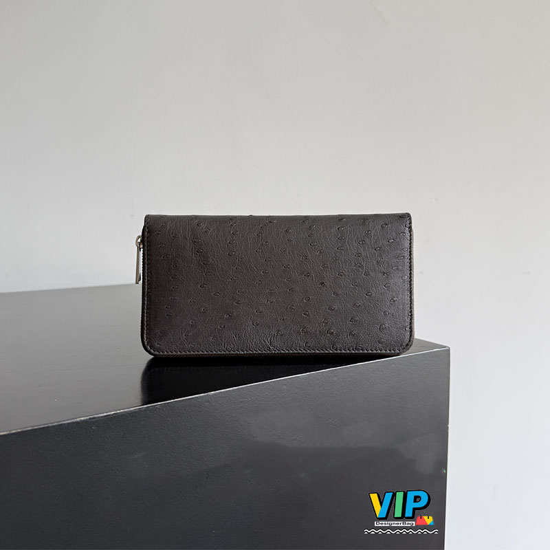 10A, Master Genuine Leather Long Wallet, Unique Pearl Pore Texture, Lightweight & Large Capacity, Smooth Zipper, Luxury Unisex Hand Clutch Purse, Gr