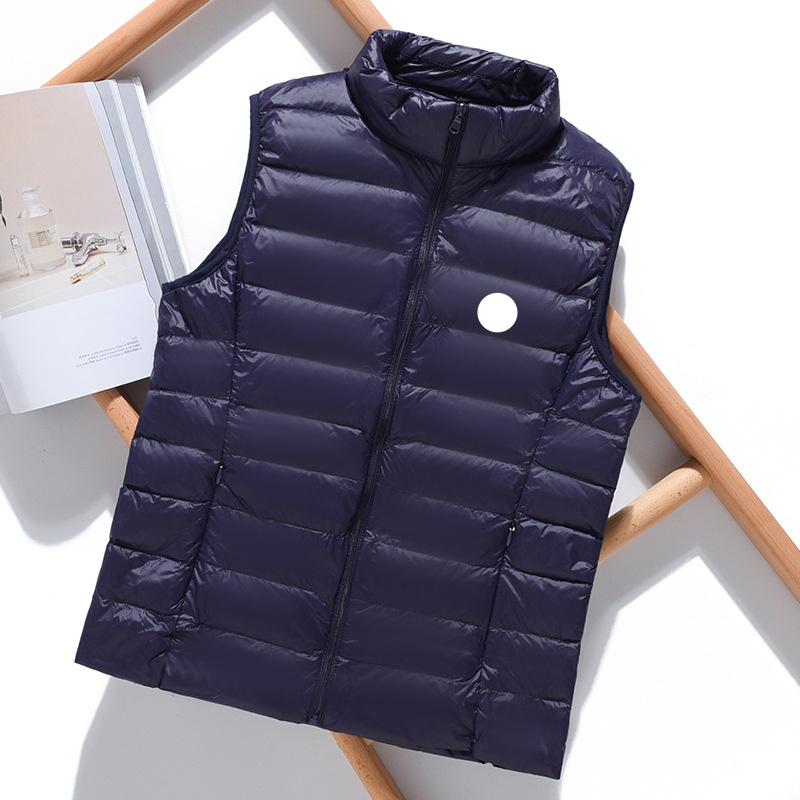 Winter designer womens Clothes for Women body warmer Gilet Vest Stand Collar Chest Badge Down Vests Lightweight Woman Fashion Warm Bodywarmer