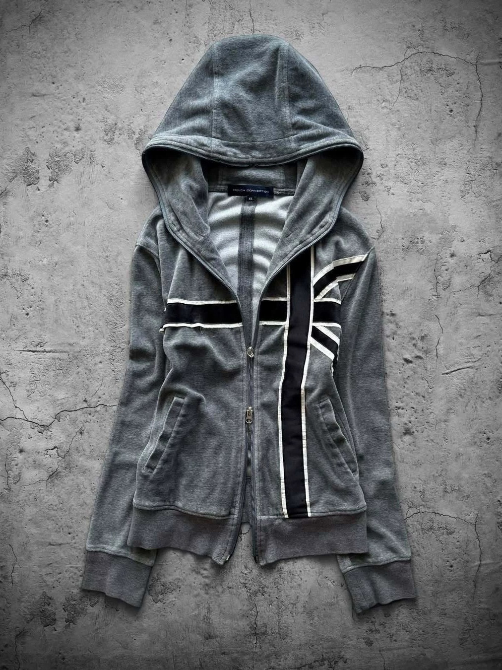 Cross-border winter high-street striped sweatshirt, retro-style zip-up hooded cardigan, unisex, versatile for everyday casual wear 10