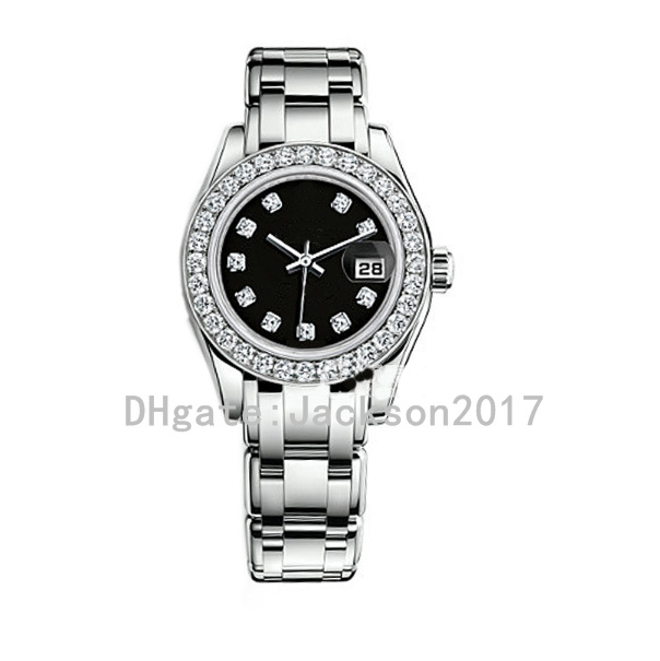 28mm 80299 80318 black Dial Diamond Bezel 2813 Mechanical Automatic Stainless Steel Ladies Watch Women's Watches woman wrist watches