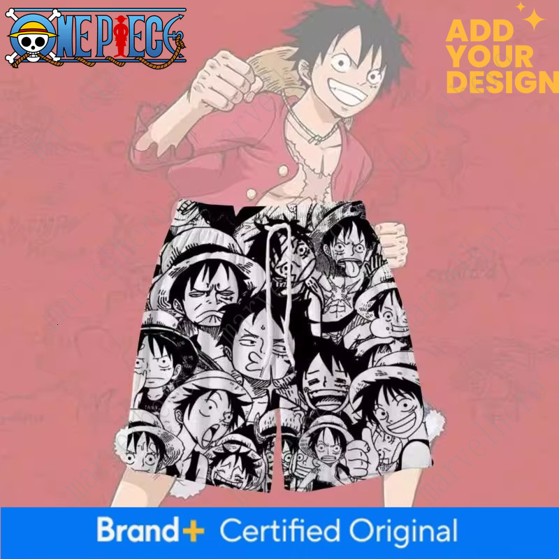 2024 New One Piece Summer Loose Plus Size Couple Sleep Casual Pants Beach Shorts for Men and Women