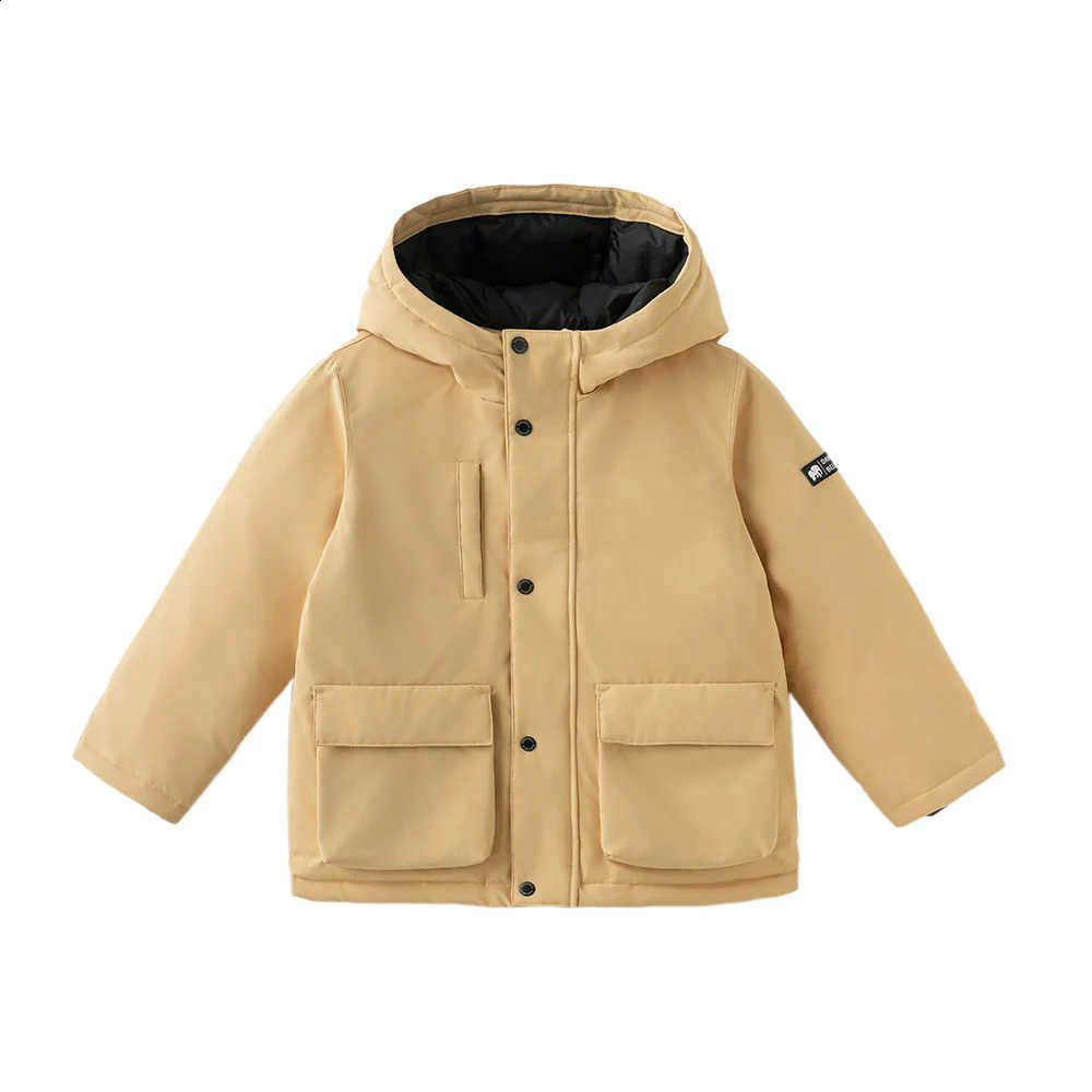 Girls Boys Dave White Bella Down Parka Hooded Jacket for Children Winter Warm Down Coats Waterproof Outwear Clothes DK4253970W260917