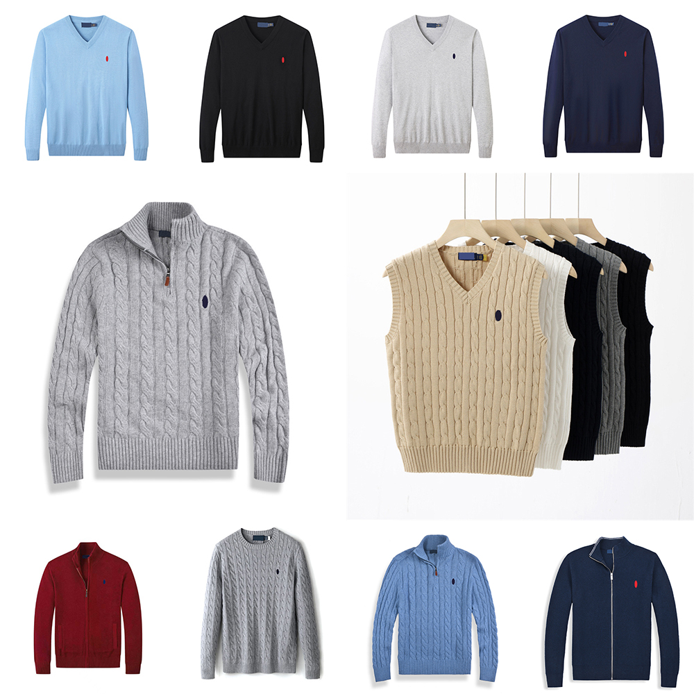 Pulls Polo Cardigan pour hommes doux tricot à manches longues quart zip pull sweat-shirt quotidien vêtements d'extérieur pour la ville en plein a