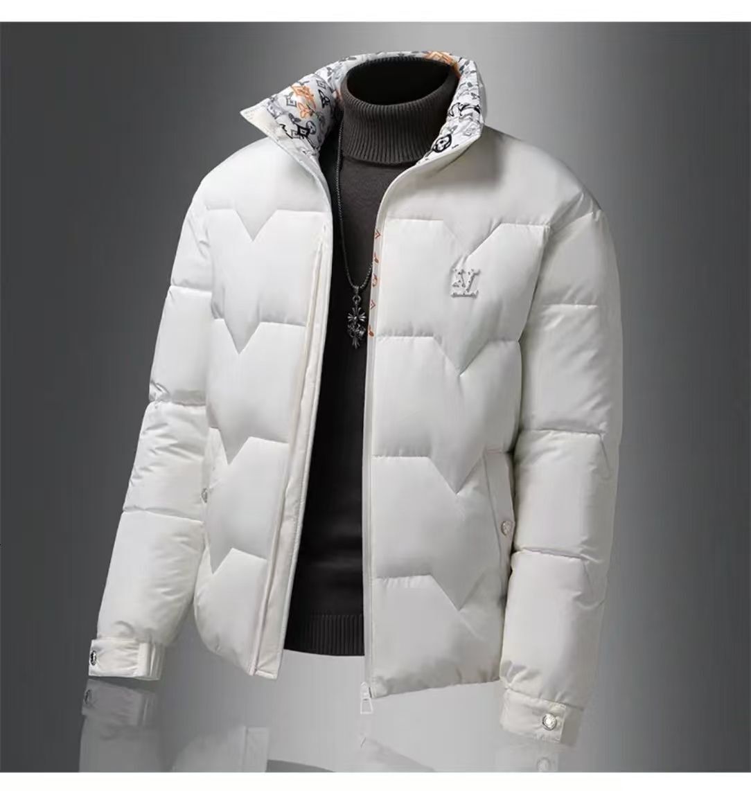 2026 Light Luxury Winter New Model For Young Men, Korean Fashion Stand-Up Collar Simple Casual Thickened Warm Cotton Jacket