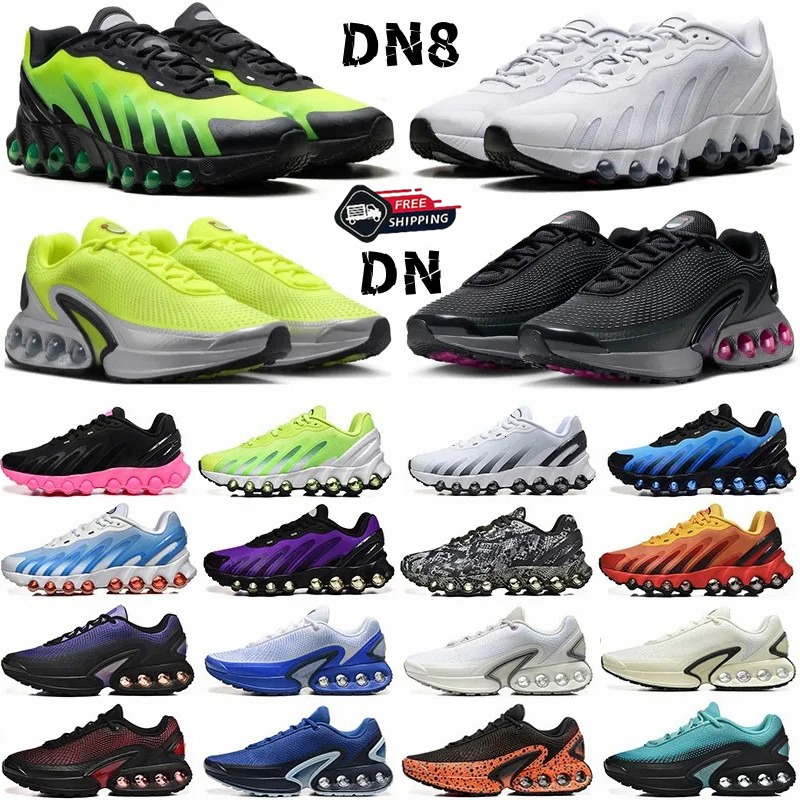 Designer Dn Plus Dn8 Running Shoes Mens Womens Sneakers Green Triple Black White Pink Blue University Red Bright Trainers Jogging Walking man Traine