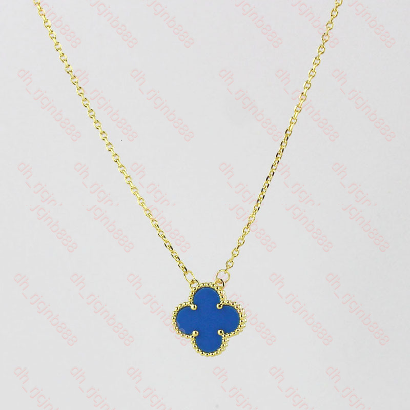 Top Quality Designer Luxury Fashion Van Cleafs Necklace High Quality Jewelry Mother Of Pearl Diamond Pendant High Qaulity Chain Plated Four Leaf Clo