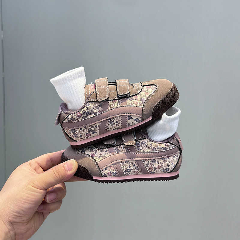 Children's sneakers 2026 spring and autumn new style Forrest Gump shoes floral versatile casual boys' sneakers baby girls' shoes L260