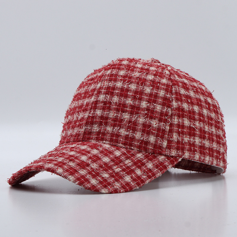 Ball Caps Cap Luxury Brand Designer Hat Plain Classic Plaid Baseball Korean Style Simple Wide-Brimmed Cap Factory Style AA