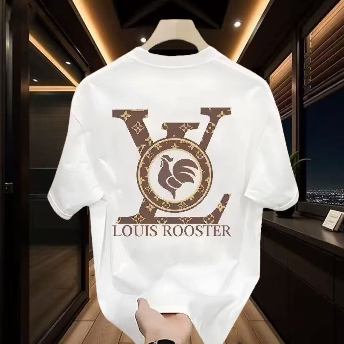 Men's T-Shirts Fashion brand 100% cotton men's short-sleeve T-shirt casual and loose for summer, versatile and stylish half-sleeve shirt