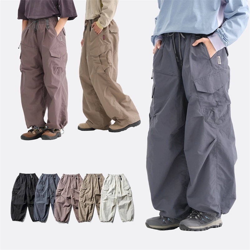 Ultra Loose Lightweight Outdoor Functional Pants Men Women Waterproof Quick Dry Techwear Wide Leg Cargo Pant Track Trouser 260917