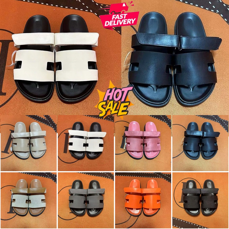 Designer Everyday Sandals Men Women Open Toe Adjustable Velcro Slides Two Strap Platform Slippers Casual Summer Shoes Travel Walking Footwear Holida