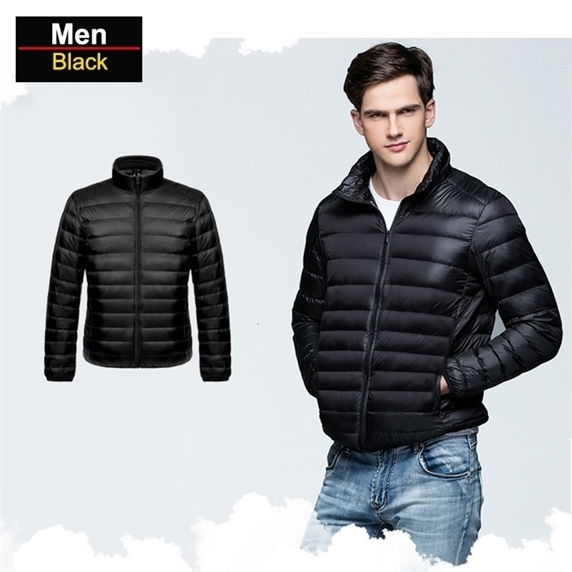 Packable Down Jackets Men's Ultralight Camping Trekking Waterproof Winter Coat Outdoor Windproof Warm Puffer Jacket Male 260917