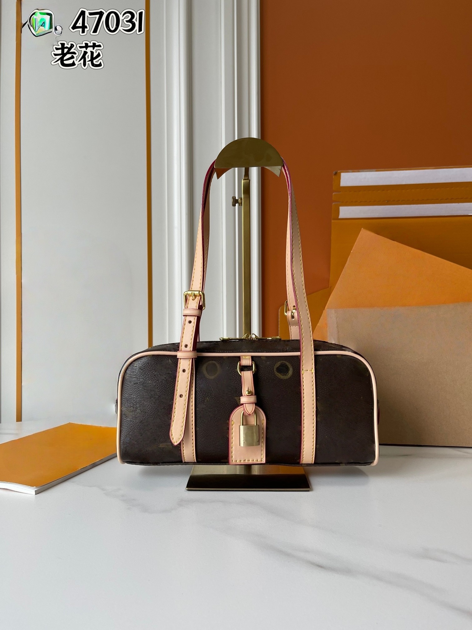 47031 cosmetic bag Box bag Cosmetic Bags & Cases nluxury bag Tote Bag Shopping Bags Luxury Hangbag purse classics Single shoulder, Designer Shoulder