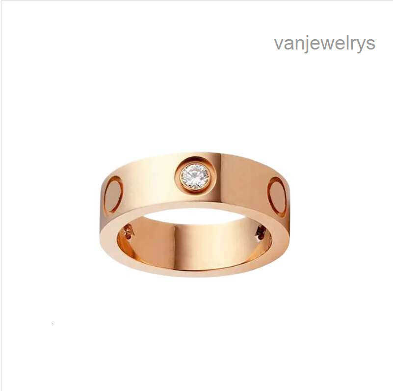 Designer Screw Ring Titanium Steel Luxury Love Design Wedding Band silver jewelry couple diamond rings Silver Rose Gold Gift
