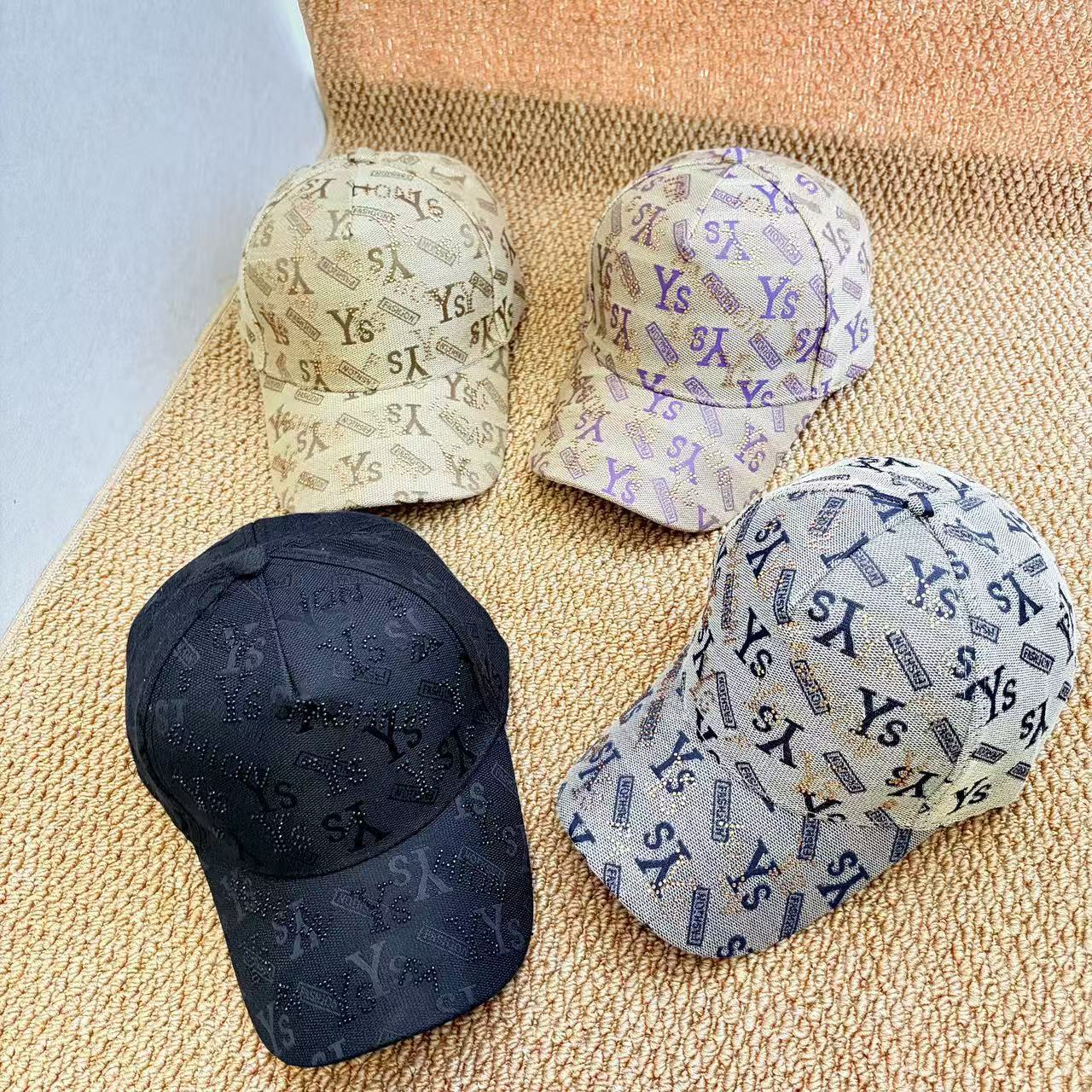Luxury Cap Brand Designer Hat Four Seasons Fashion Unisex Embroidered 3D Baseball Full Print Vintage Trendy Brand Duckbill Cap Outdoor Hard Brim Sun