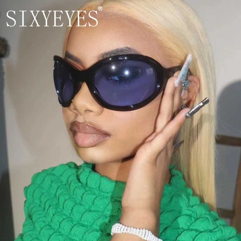 Goggle 2026 Sunglasses Oversized Oval Women Men Luxury Brand Designer Sun Glasses Female Big Frame Y2K Eyeglasses De Sol Oculo N260814