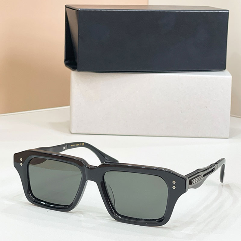 Classic Rectangular Sunglasses DTS459 Black Sheet Frame Mens Womens Versatile Business Commuter Glasses Outdoor Shopping Daily Matching UV400 Protec
