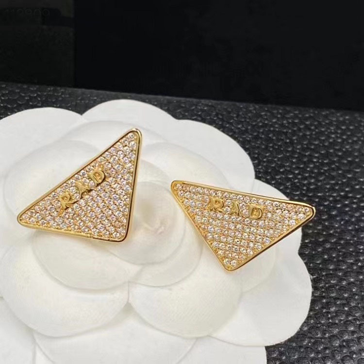 Classic Designer Earring for Daily Outfit Timeless 925 Silver Stud Elegant Womens Square Inlay Crystal Pearl Earrings Formal Jewelry Birthday Gift