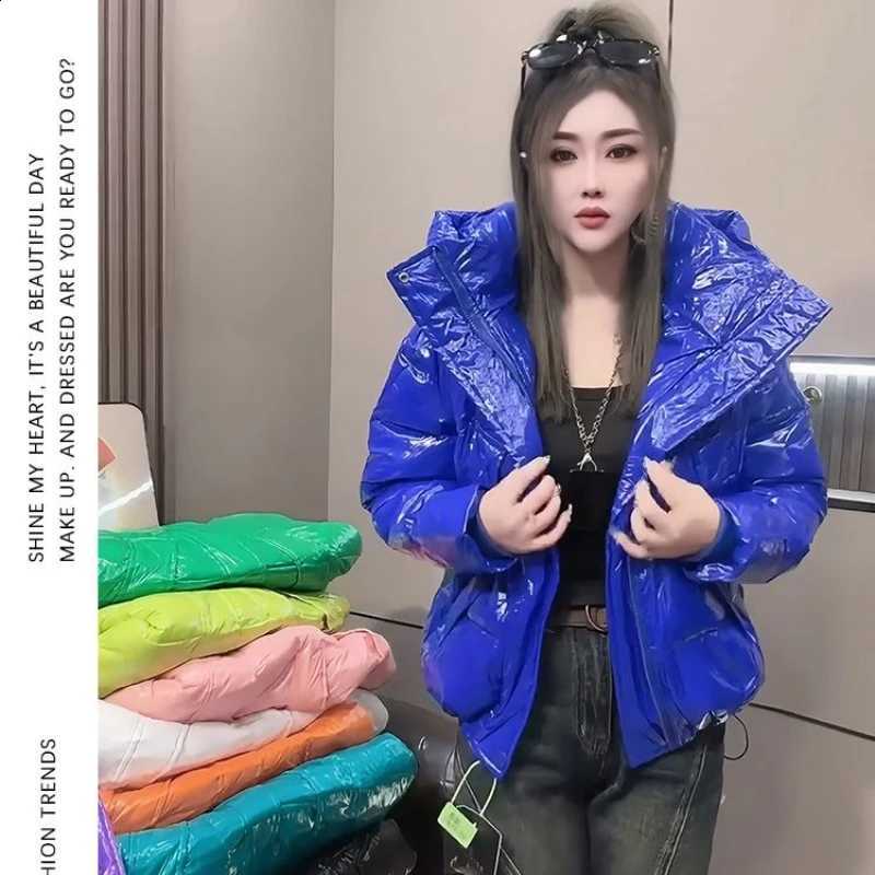 New Down Cotton-padded Parkas Women No-wash Hooded Outcoat Solid Color Double Pockets Loose Internet-famous Cotton-padded Jacket H260917