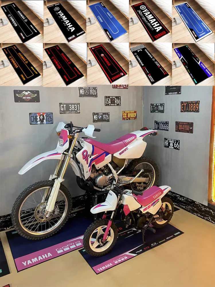 Garage Mat Motorcycle Carpet Racing Moto Display for Yamaha Anti-slip Floor Decoration Rug Polyester Display Carpet Home Decor X260917