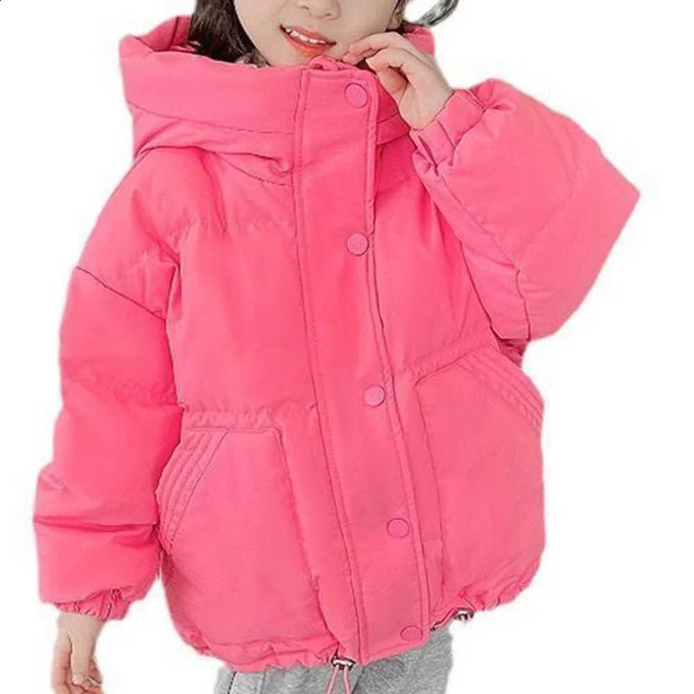 Girl Child Winter Cotton-Padded Jacket Tops Hoodie Coat Thicken Keep Warm Windproof Kaii Cute Fashion New Hot Casual ClothingW260917