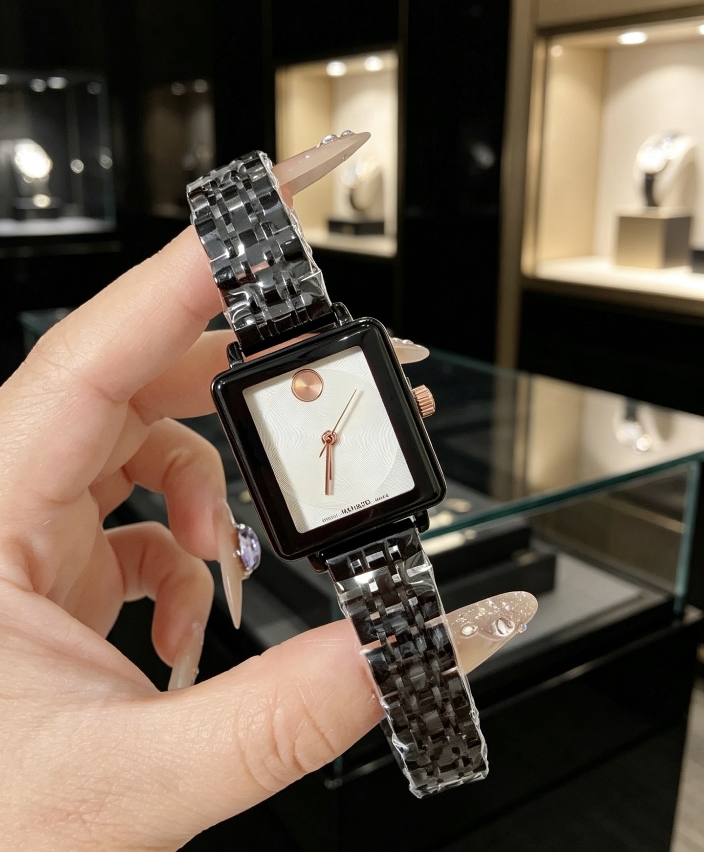 Luxury Womens MOVADOity Square Watch Designer Watches Quartz Movement Steel Bracelet Sapphire Glass Waterproof women Wristwatches #267