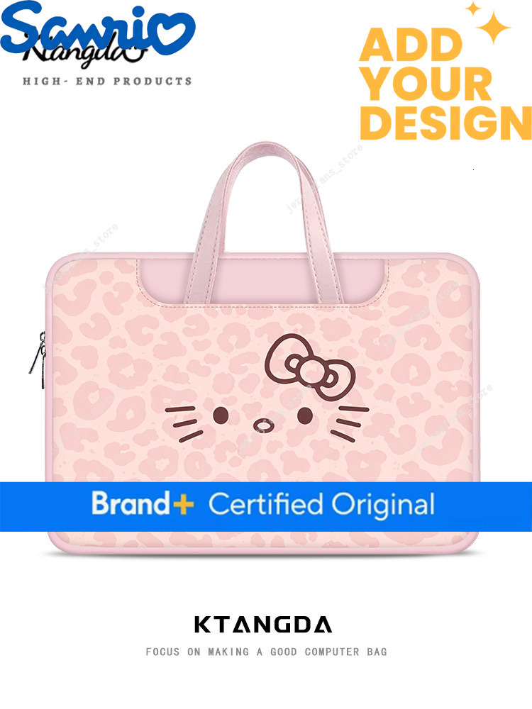 Ktd Original Cute and Creative Cat-Themed Laptop Bag Women, Suitable for Apple MacBook 15.6inch Notebook, Huawei, Apple, Hp 14inch Protective Case,