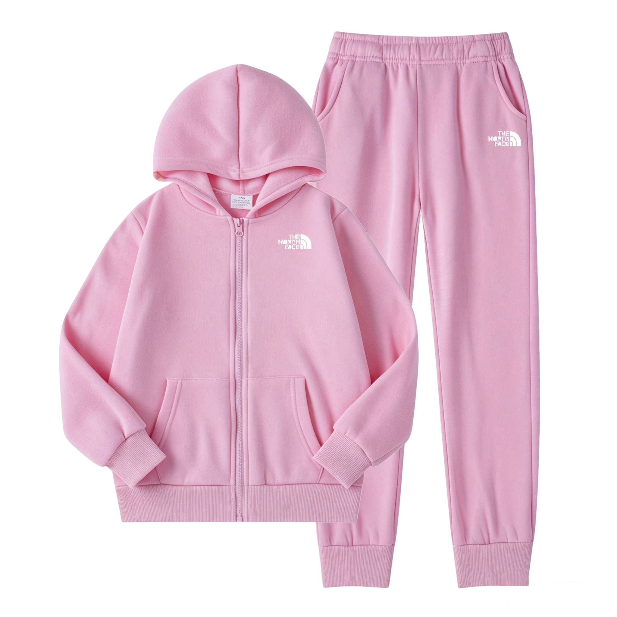 Brand Designer Children Hooded Sportswear Set Boys Girls Solid Color Letter Print Hoodie & Pants 2 Pieces Kids Warm Tracksuit 5-14 Years