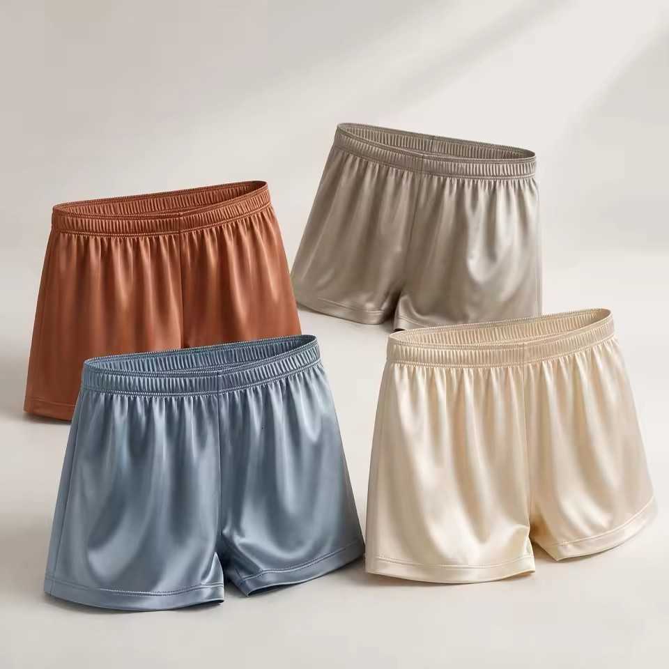 Men's Set Of Underpants 4-Piece Plus Size Sports Underwear Quick Drying Silky Smooth Solid Color Aro Pants Men's Casual Boxer Shorts D2609