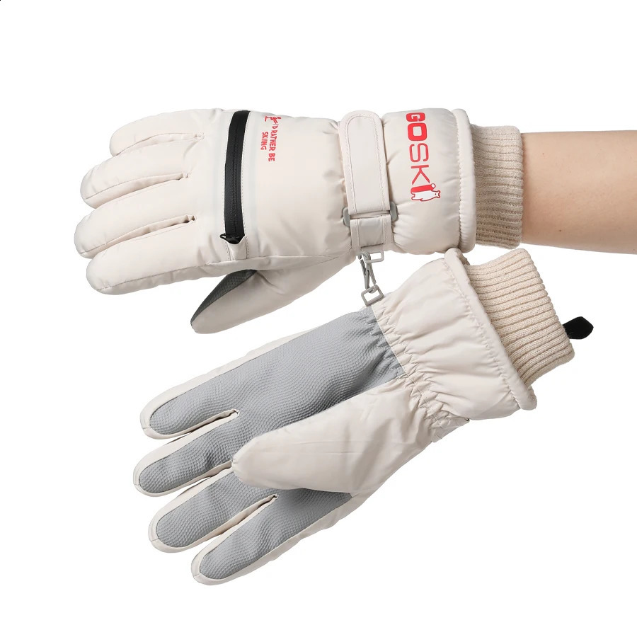 2025 Ski Gloves Warm Waterproof Thickened Finger Gloves Winter Ski Board Snow Gloves Men's and Women's Accessories 260917