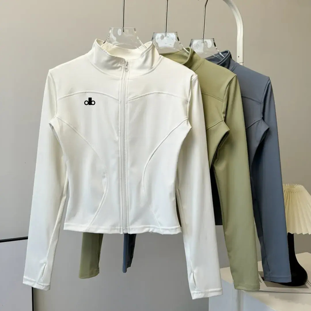 Women casual Short Jacket Designer Women Outerwear Sports Jacket Gym Tops Breathable High Elasticity Slim Fitting Coats Quick Dry Activewear Sportsw