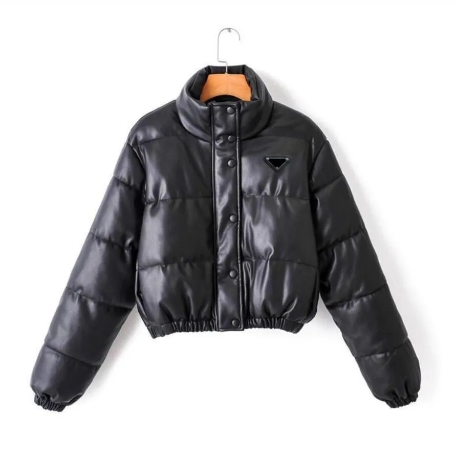 Fashion Casual Solid Color Women's Leather Jackets Luxury Designer Brand Ladies Short Coat Autumn and Winter Warm Short Outerwear Tops
