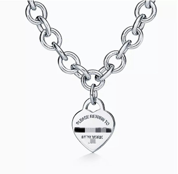 Designer Heart OT Pendant Necklace High Quality S925 Sterling Silver Lovely Necklace Series Fashion Heart Diamond Thick Cuban Chain Accessory Women