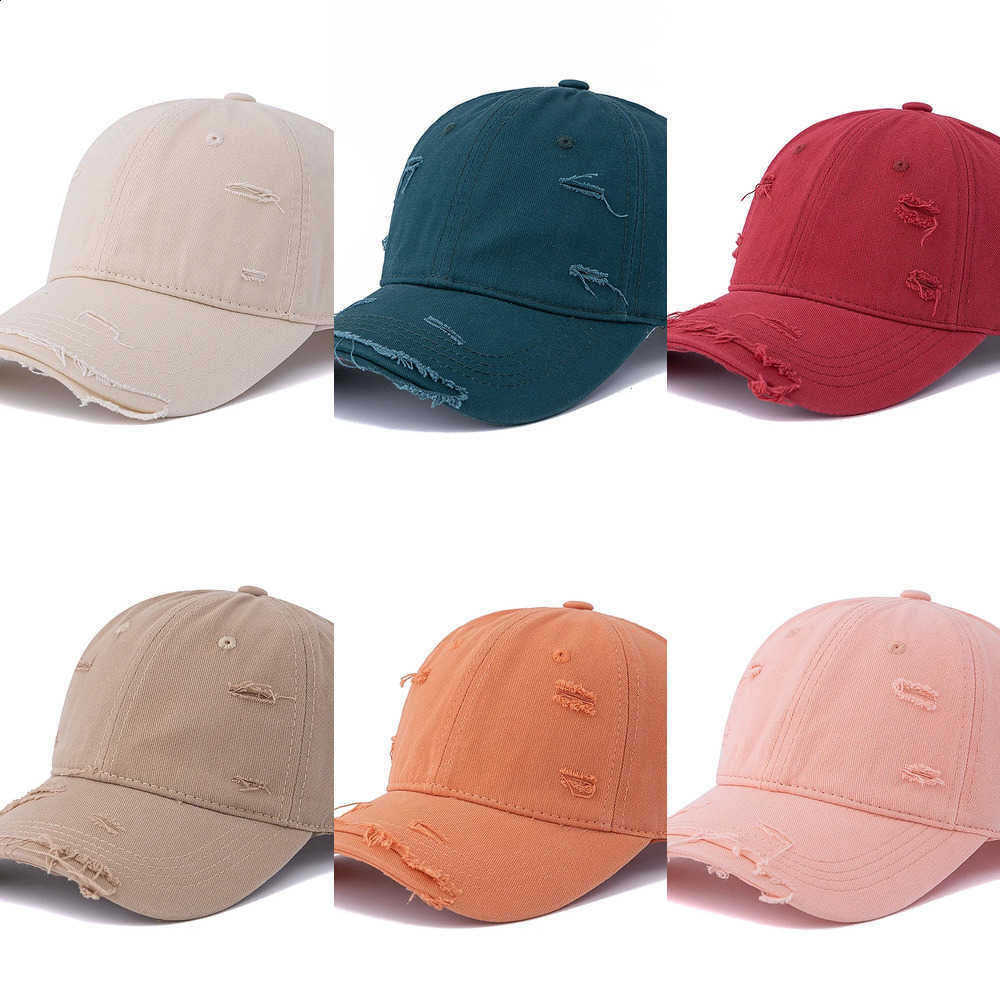 Cotton Washed Hot Retro Sale Distressed style Cap High Quality Baseball Cap Women Dopamine Cap Outdoor Hats J260917