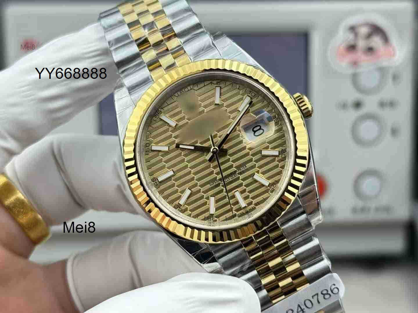 Mens watches high quality BJ Factory Rle Automatic Mechanical watch 41MM 18k gold-plated 904L steel material 3235 blue hairspring movement sapphire