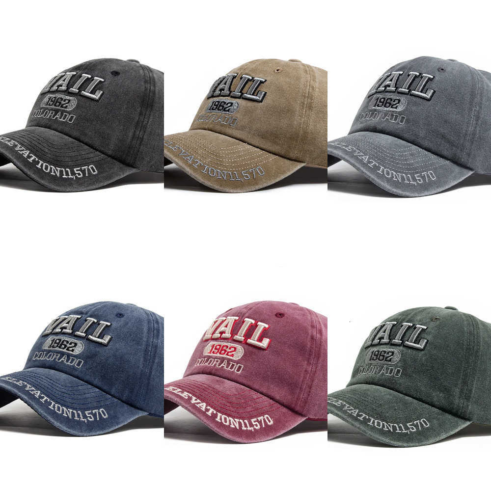 Cap Fashion Baseball VAIL Men's Letter Embroidered Cotton Soft Top Women Hats Summer Casual Travel Visor Caps Trucker Hat Unisex J260917