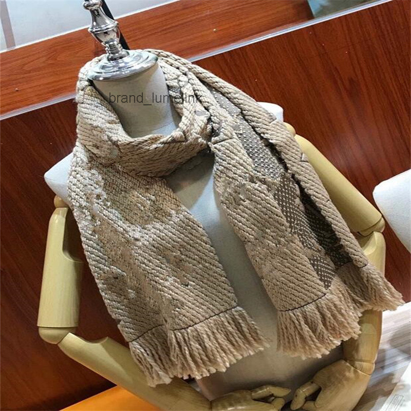 designer scarf Cashmere scarf for women wool winter shawl scarf men cashmere Letter Flower Christmas gift