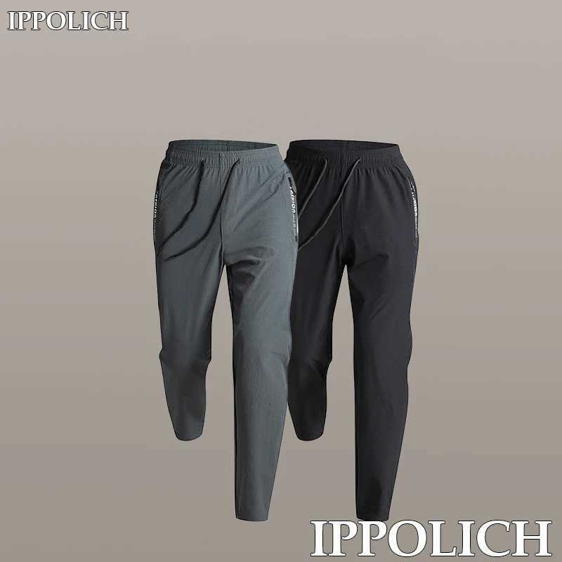 Men's Breathable Water-Resistant Quick Dry Trousers Casual Loose Running Sports Male Elastic Trousers Fitness Casual Sweatpants Q260917