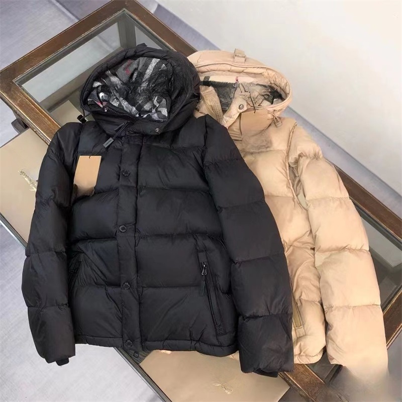 Designer Down Jackets Mens Daily Outfit Parkas Puffer Jacket Windbreaker Coat Travel Classic Plaid Loose Unisex Hooded Bodyweary Sleeves Detachable