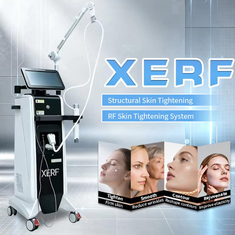 Standing XERF Machine Facial Rejuvenation RF System Dual Frequency Dual Handle Skin Tightening Lifting Anti-Aging Skin Firming Beauty Salon Use